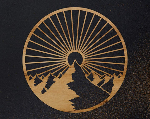 Mountain svg, dxf files for plasma, cnc files for wood, adventure svg, camping svg, mountains svg, outdoors svg SVG CutLeafSvg 