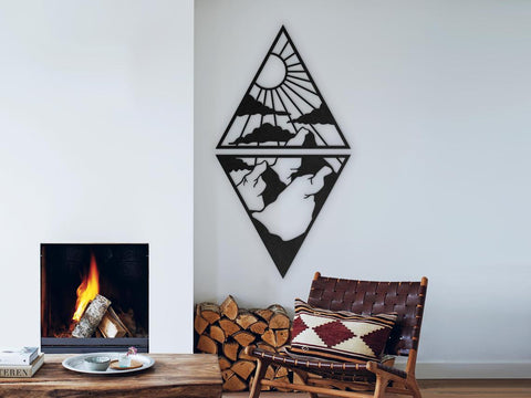 Mountain svg, dxf files for plasma, cnc files for wood, mountains svg, adventure svg, camping svg, mountains svg, outdoors svg, camper svg SVG CutLeafSvg 