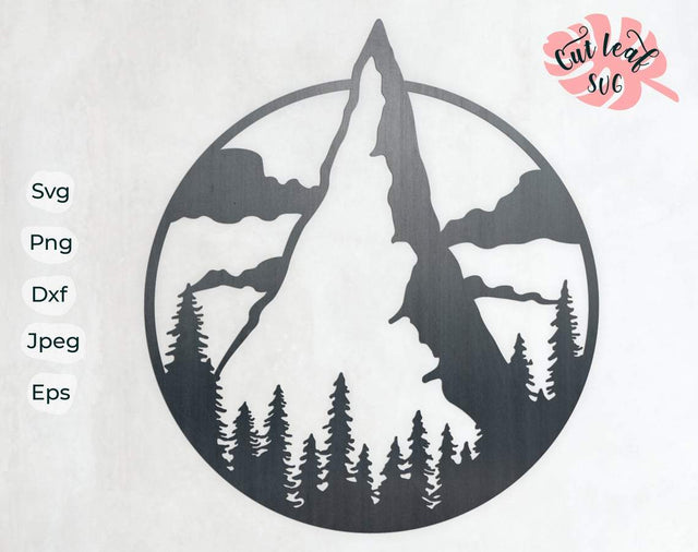 Mountain svg, dxf files for plasma, cnc files for wood, mountains svg, adventure svg, camping svg, mountains svg, outdoors svg, camper svg SVG CutLeafSvg 
