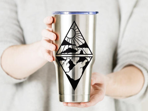 Mountain svg, dxf files for plasma, cnc files for wood, mountains svg, adventure svg, camping svg, mountains svg, outdoors svg, camper svg SVG CutLeafSvg 