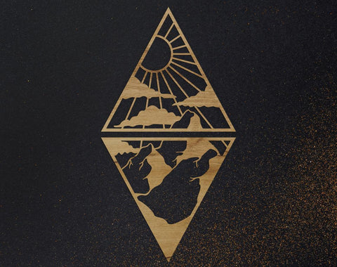 Mountain svg, dxf files for plasma, cnc files for wood, mountains svg, adventure svg, camping svg, mountains svg, outdoors svg, camper svg SVG CutLeafSvg 