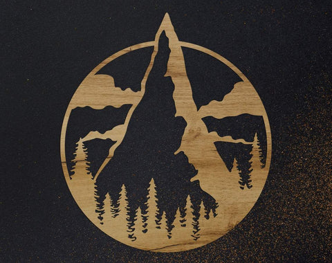 Mountain svg, dxf files for plasma, cnc files for wood, mountains svg, adventure svg, camping svg, mountains svg, outdoors svg, camper svg SVG CutLeafSvg 