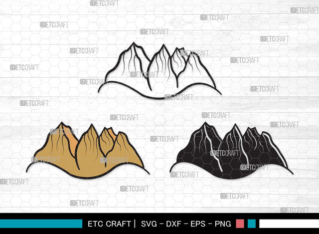 Mountain SVG | Hiking Svg | Nature Svg | Pine Tree Svg | Mountain Clipart SVG ETC Craft 