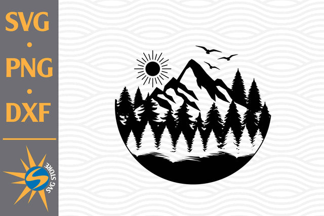 Mountain SVG, PNG, DXF Digital Files Include SVG SVGStoreShop 