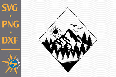 Mountain SVG, PNG, DXF Digital Files Include SVG SVGStoreShop 