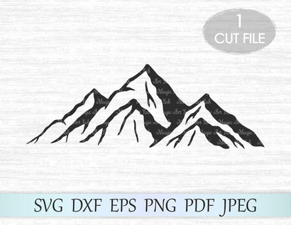 Mountains cut file SVG MagicArtLab 