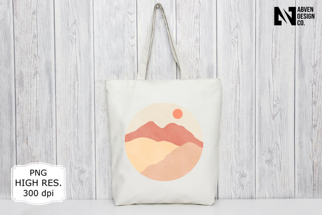 Mountains in the Desert PNG Sublimation Sublimation Abven Graphics 