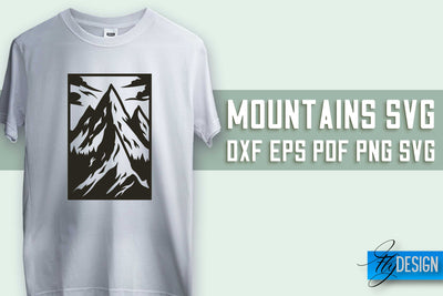 Mountains SVG Design | Mountain SVG | Camping SVG Design SVG Fly Design 