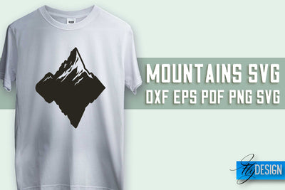 Mountains SVG Design | Mountain SVG | Camping SVG Design SVG Fly Design 