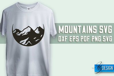 Mountains SVG Design | Mountain SVG | Camping SVG Design SVG Fly Design 