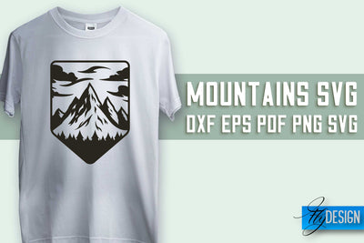 Mountains SVG Design | Mountain SVG | Camping SVG Design SVG Fly Design 