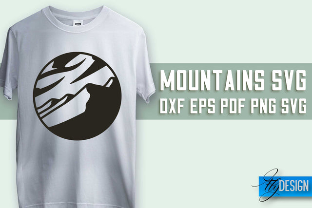 Mountains SVG Design | Mountain SVG | Camping SVG Design SVG Fly Design 