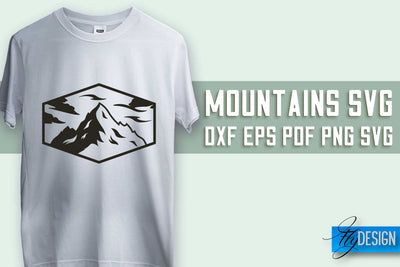 Mountains SVG Design | Mountain SVG | Camping SVG Design SVG Fly Design 
