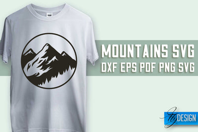 Mountains SVG Design | Mountain SVG | Camping SVG Design SVG Fly Design 