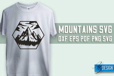 Mountains SVG Design | Mountain SVG | Camping SVG Design SVG Fly Design 