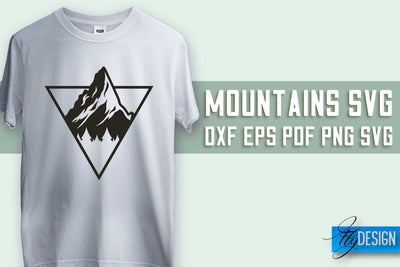 Mountains SVG Design | Mountain SVG | Camping SVG Design SVG Fly Design 