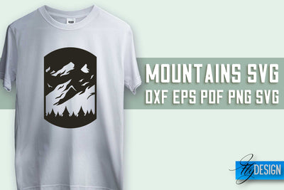 Mountains SVG Design | Mountain SVG | Camping SVG Design SVG Fly Design 