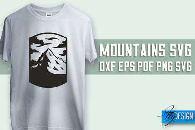 Mountains SVG Design | Mountain SVG | Camping SVG Design SVG Fly Design 
