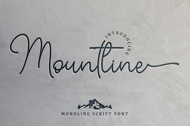 Mountline Font Sakha Design Studio 