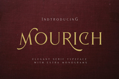 Mourich Elegant Font | With Extras Font Arterfak Project 