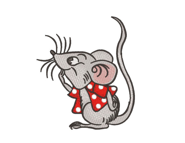 Mouse embroidery design, 2 sizes Embroidery/Applique DESIGNS Nino Nadaraia 