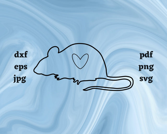 Mouse Heart SVG Cut File SVG Northern Light SVG 