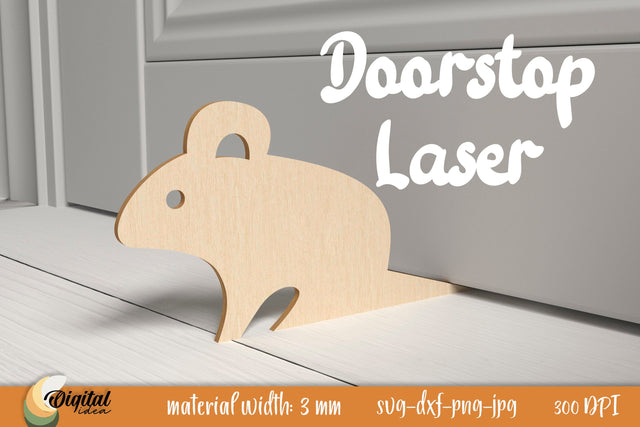 Mouse Laser Cut. Doorstops Laser Cut. Doorstop Home Decor SVG Evgenyia Guschina 