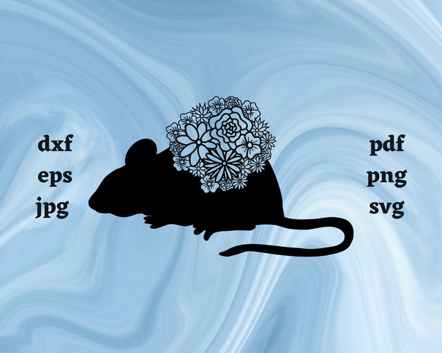 Mouse Mandala SVG Cut File SVG Northern Light SVG 