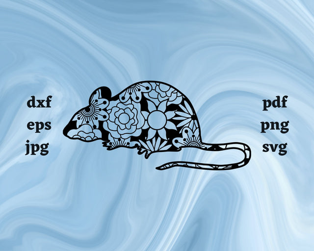 Mouse Mandala SVG Cut File SVG Northern Light SVG 