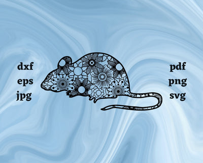 Mouse Mandala SVG Cut File SVG Northern Light SVG 