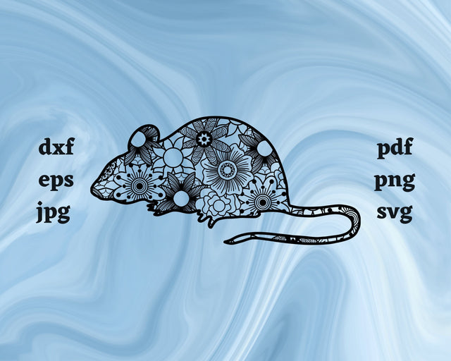 Mouse Mandala SVG Cut File SVG Northern Light SVG 