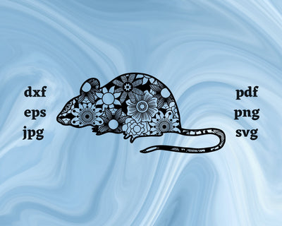 Mouse Mandala SVG Cut File SVG Northern Light SVG 