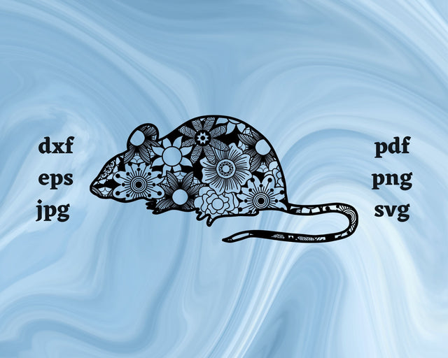 Mouse Mandala SVG Cut File SVG Northern Light SVG 