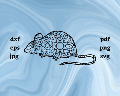 Mouse Mandala SVG Cut File SVG Northern Light SVG 