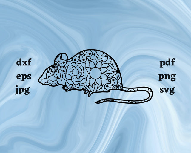 Mouse Mandala SVG Cut File SVG Northern Light SVG 