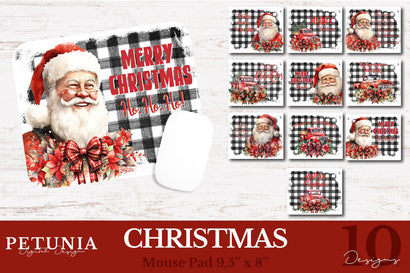 Mouse Pad Sublimation Designs | Christmas Sublimation Bundle Sublimation Petunia Digital Design 