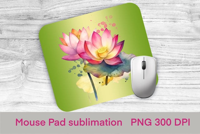 Mouse pad sublimation | Flower lotus sublimation Sublimation Svetana Studio 