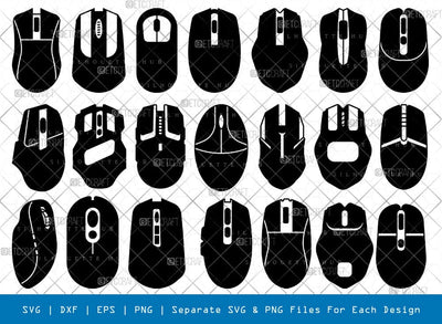 Mouse Silhouette, Mouse SVG, Computer Mouse Svg, Gaming Mouse Svg, Laptop Mouse Svg, Mouse Bundle, SB00860 SVG ETC Craft 
