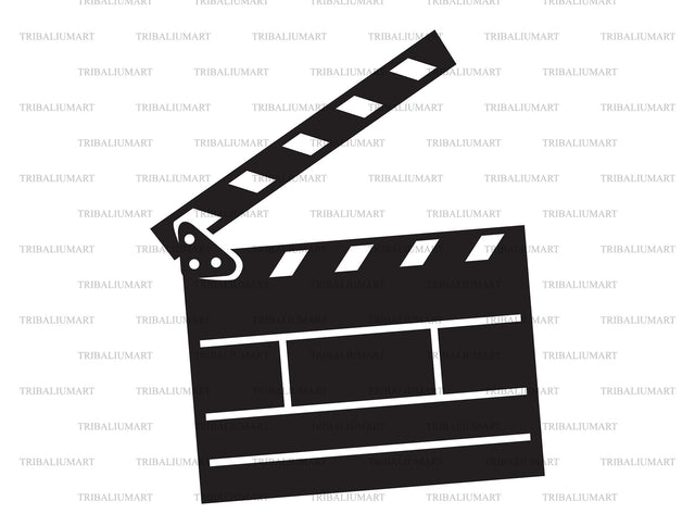 Movie clapboard SVG TribaliumArtSF 
