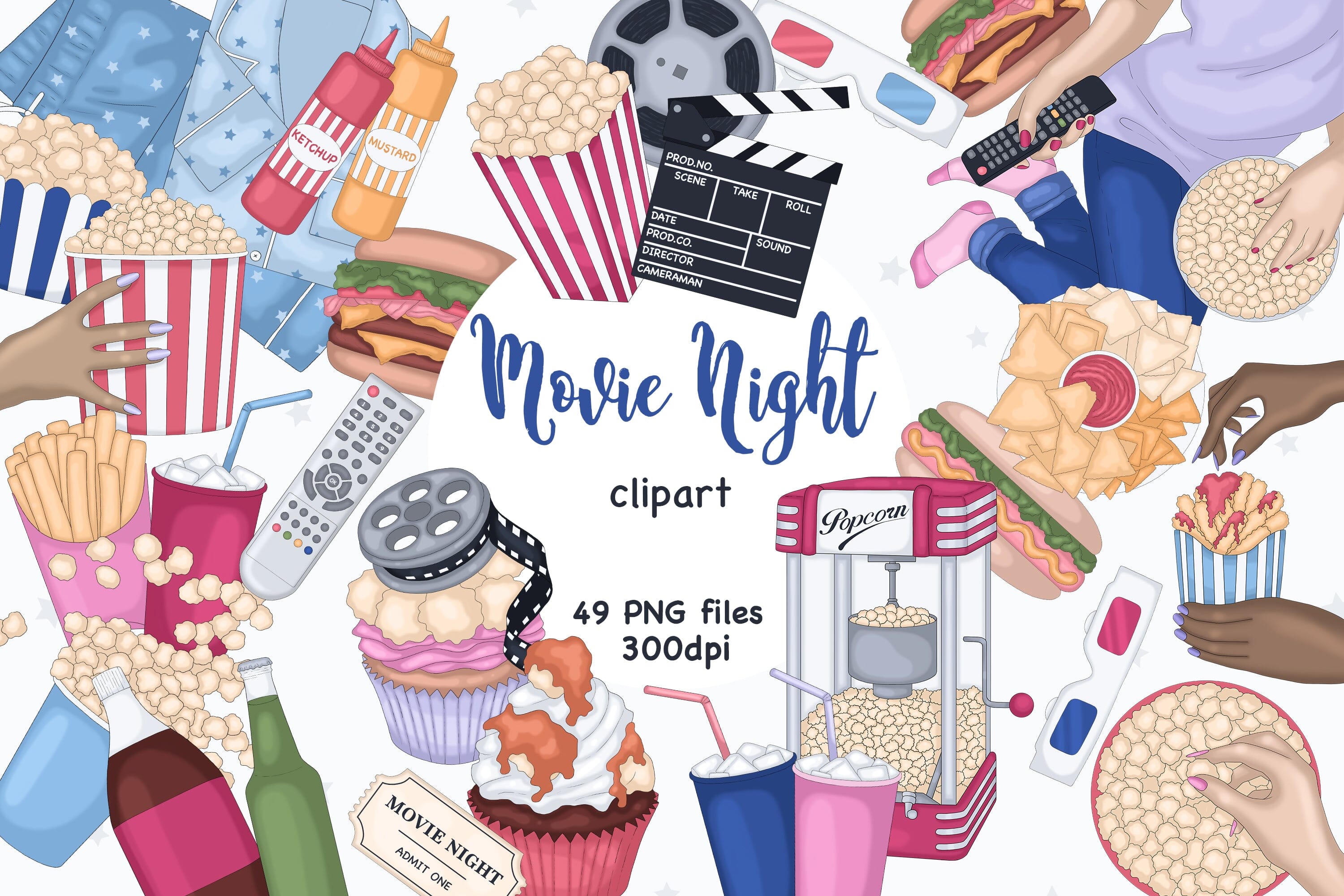 Movie Night Clipart