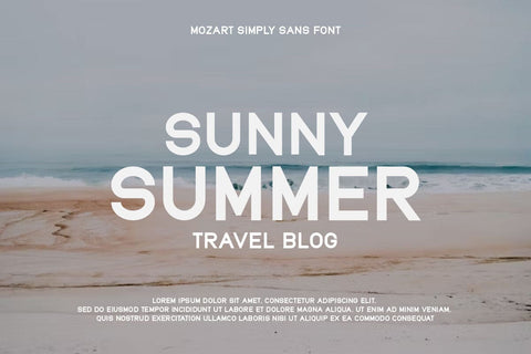 Mozart - Simply Sans Serif Font Font Masyafi Studio 