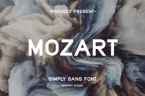 Mozart - Simply Sans Serif Font Font Masyafi Studio 