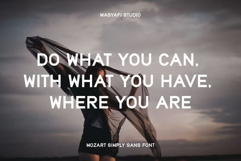 Mozart - Simply Sans Serif Font Font Masyafi Studio 