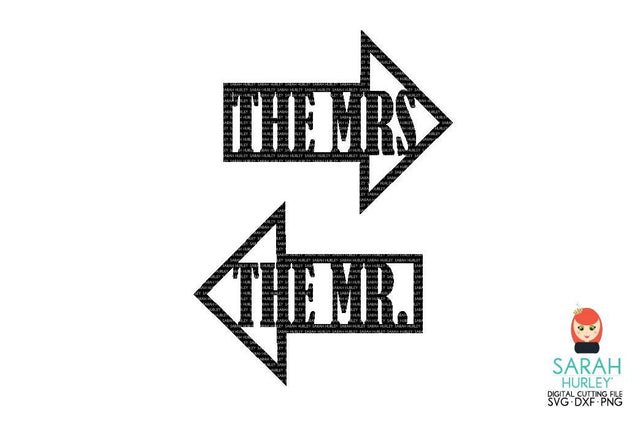 Mr And Mrs Arrows SVG Sarah Hurley 