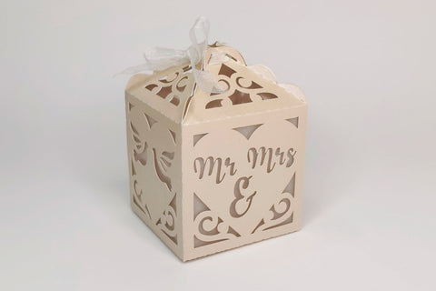 Mr and Mrs lantern svg | Wedding favor box SVG CuttingLineStore 
