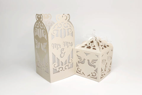 Mr and Mrs lantern svg | Wedding favor box SVG CuttingLineStore 