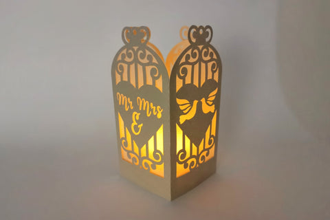 Mr and Mrs lantern svg | Wedding table decor SVG CuttingLineStore 