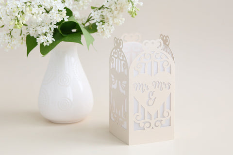 Mr and Mrs lantern svg | Wedding table decor SVG CuttingLineStore 