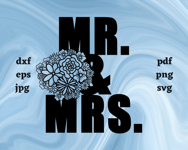 Mr. and Mrs. Mandala SVG Cut File SVG Northern Light SVG 