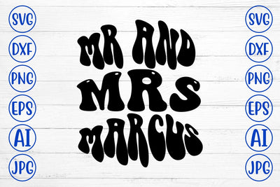 Mr And Mrs Marcus Retro SVG SVG Syaman 